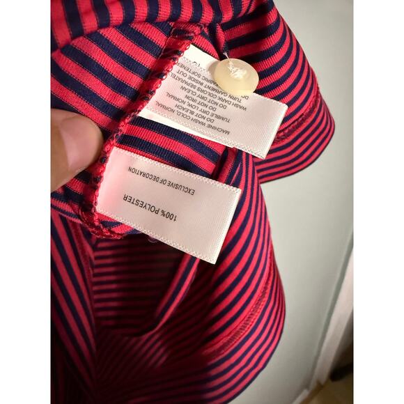 Cutter & Buck pink and navy blue polo top - Picture 3 of 7